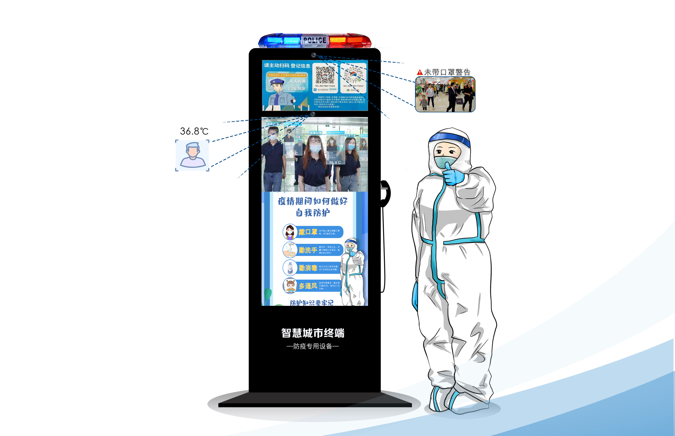 智慧社区室内终端（防疫专用设备）